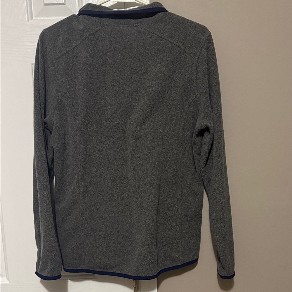 L.L. Bean Women’s Gray Quarter-Zip Fleece Pullover – Size Medium - Picture 4 of 8